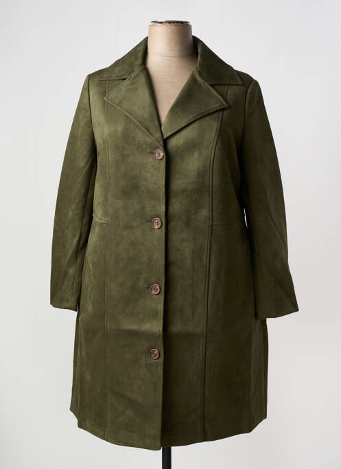 Manteau long vert SHEEGO pour femme