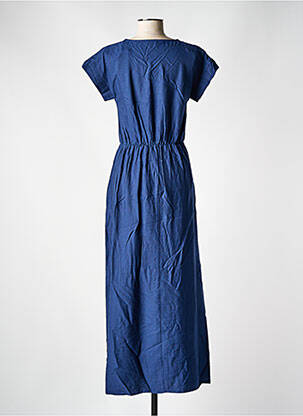 Robe longue manches courtes manches courtes bleu C'EST BEAU LA VIE femme