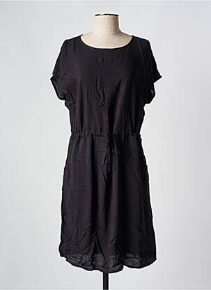 Robe mi-longue manches courtes manches courtes noir B.YOUNG femme