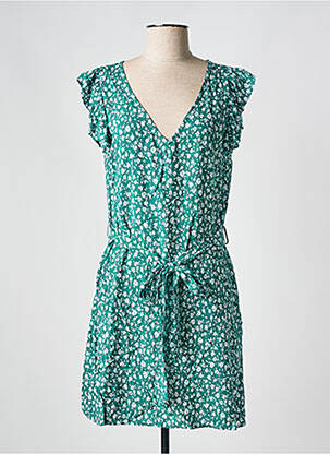 Robe courte manches courtes manches courtes vert MOLLY BRACKEN femme