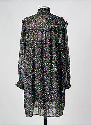 Robe courte coupe fluide manches longues noir MOLLY BRACKEN femme