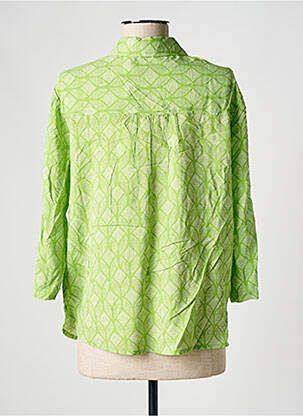 Chemisier coupe cintrée manches 3/4 vert CREAM femme
