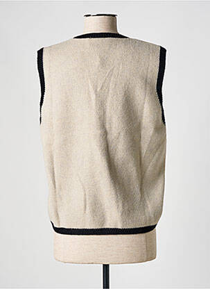 Gilet sans manche coupe cintrée beige CREAM femme