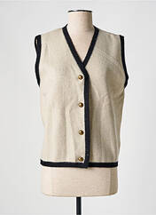 Gilet sans manche beige CREAM pour femme seconde vue
