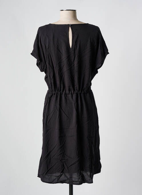 Robe mi-longue manches courtes manches courtes noir B.YOUNG femme