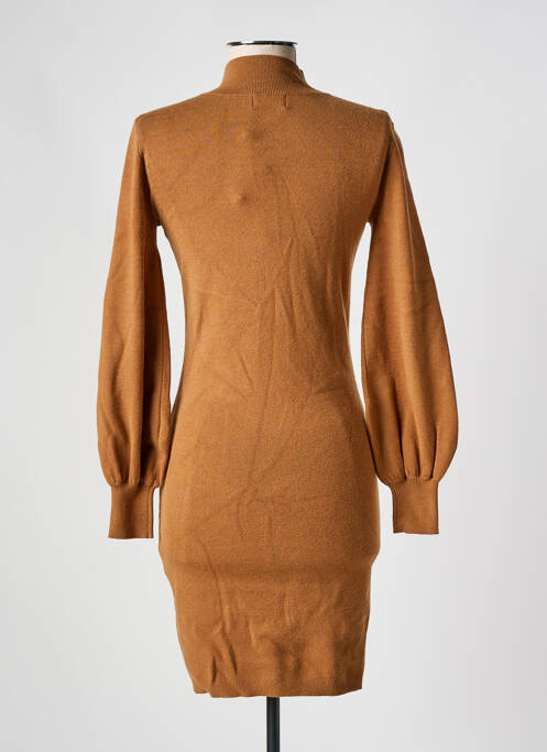 Robe pull stretch manches longues marron MOLLY BRACKEN femme