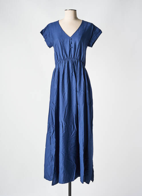 Robe longue bleu C'EST BEAU LA VIE pour femme