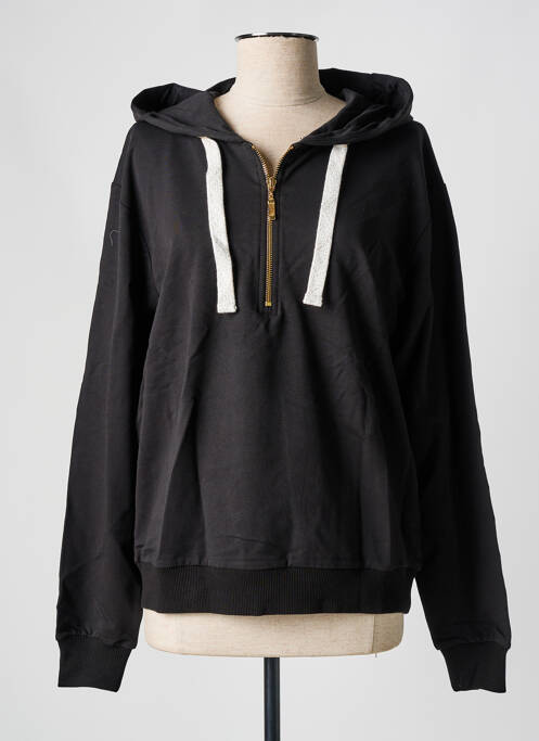 Sweat-shirt à capuche noir LES TROPEZIENNES PAR M.BELARBI pour femme