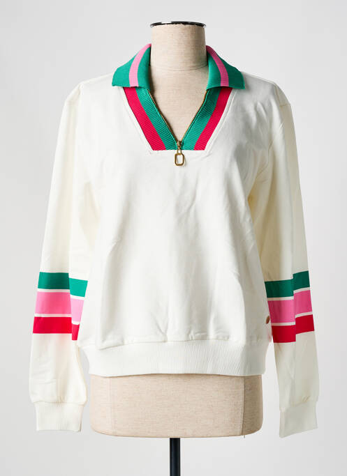 Sweat-shirt beige LES TROPEZIENNES PAR M.BELARBI pour femme