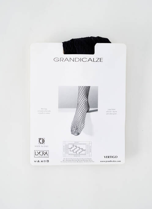 Collants noir GRANDICALZE pour femme