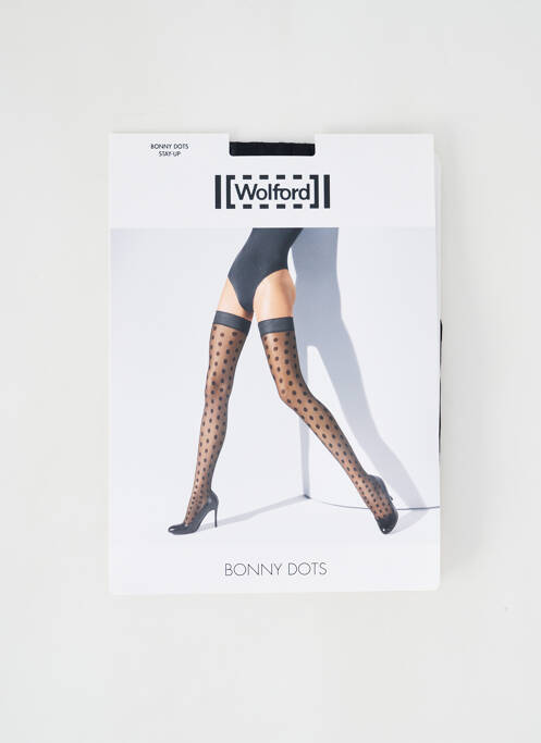 Bas noir WOLFORD pour femme