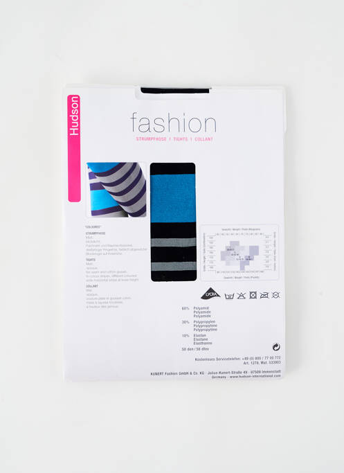 Collants bleu HUDSON pour femme