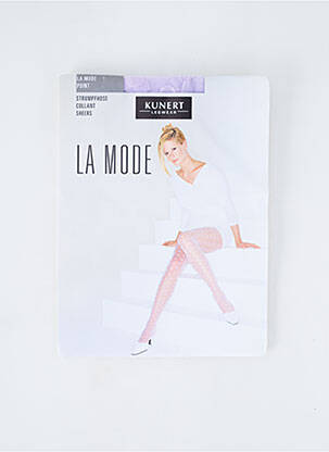 Collants imprimé pois violet KUNERT femme