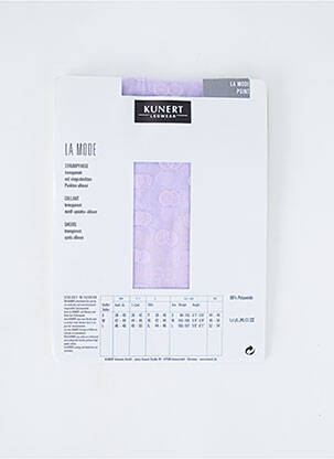 Collants imprimé pois violet KUNERT femme