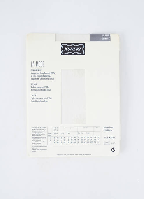 Collants blanc KUNERT pour femme