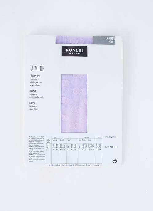 Collants violet KUNERT pour femme