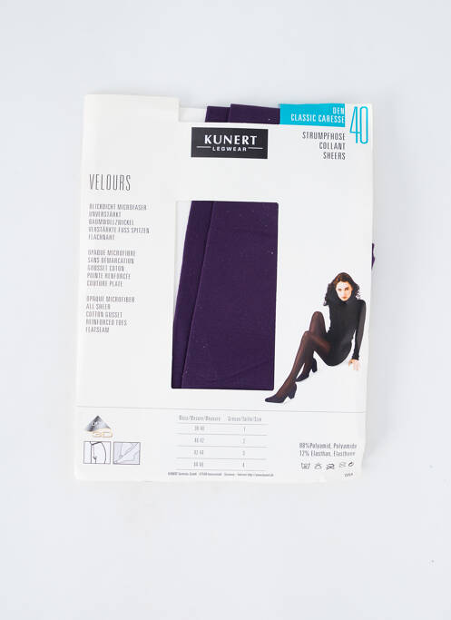 Collants violet KUNERT pour femme