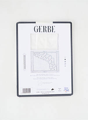 Bas stretch blanc GERBE femme