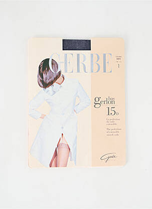 Bas stretch bleu GERBE femme
