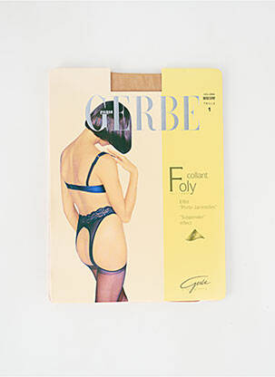 Collants tissage transparent chair GERBE femme
