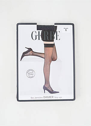 Bas imprimé fantaisie gris GERBE femme