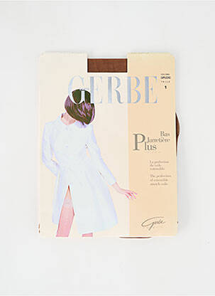 Bas marron GERBE pour femme