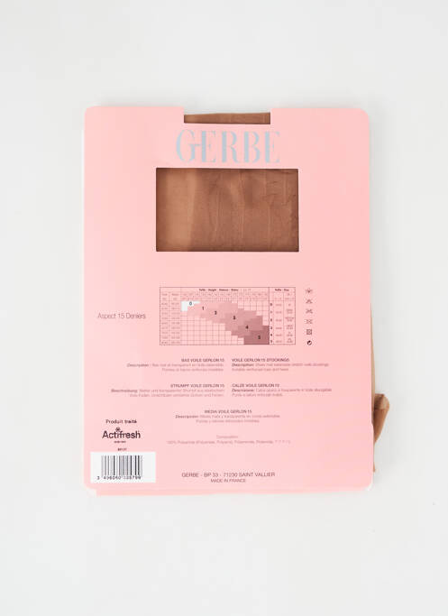 Bas chair GERBE pour femme