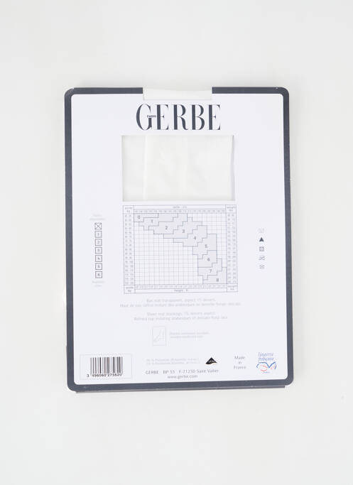 Bas blanc GERBE pour femme