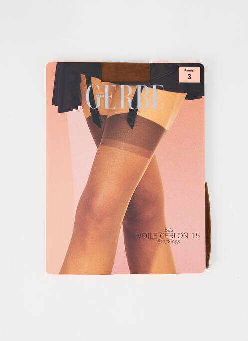 Bas marron GERBE pour femme