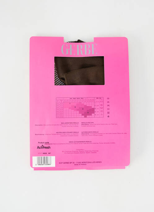 Bas marron GERBE pour femme