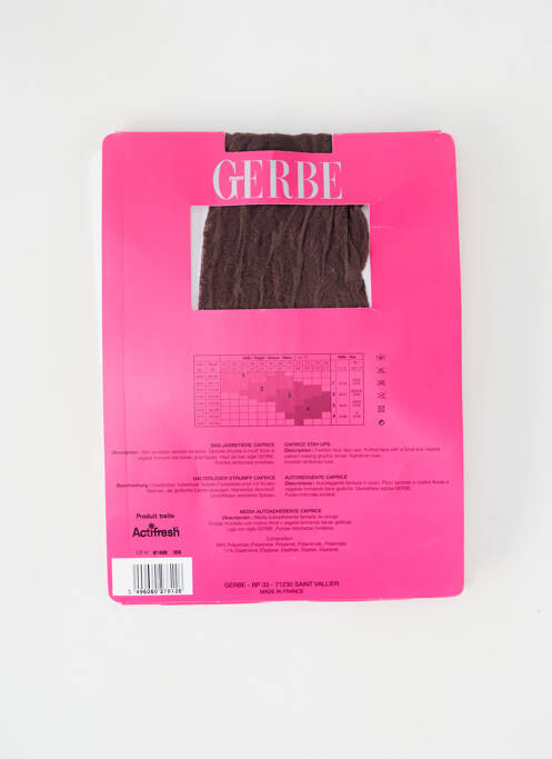 Bas marron GERBE pour femme