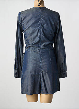 Combishort col cache-coeur manches longues bleu I.CODE (By IKKS) femme