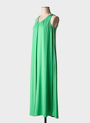 Robe longue sans manche sans manche vert CAFE NOIR femme