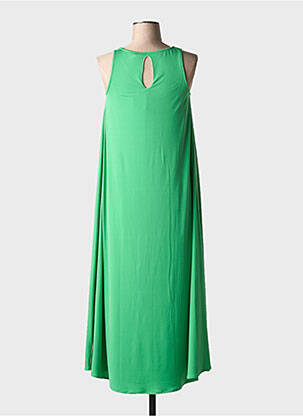 Robe longue sans manche sans manche vert CAFE NOIR femme