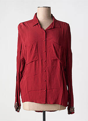Chemisier coupe fluide manches longues rouge I.CODE (By IKKS) femme