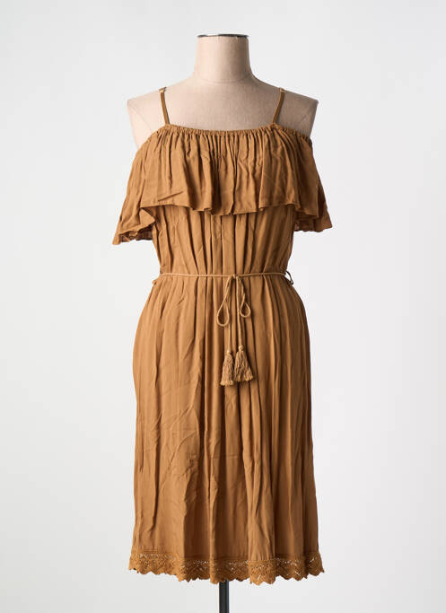 Robe mi-longue marron XT STUDIO pour femme