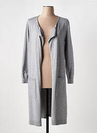 Gilet manches longues coupe cintrée gris TUZZI femme