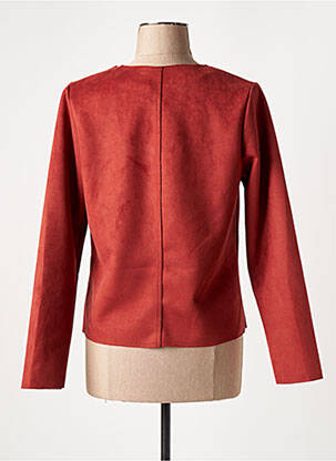Veste casual col rond orange TELMAIL femme