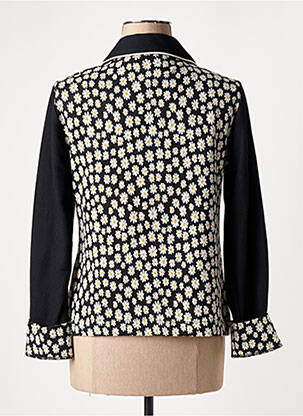 Gilet manches longues coupe cintrée noir POUPEE CHIC femme