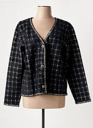 Gilet manches longues stretch noir PASSIONI femme