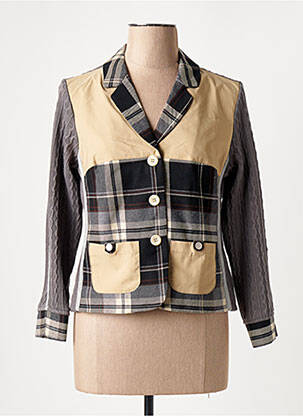 Blazer poches gris POUPEE CHIC femme