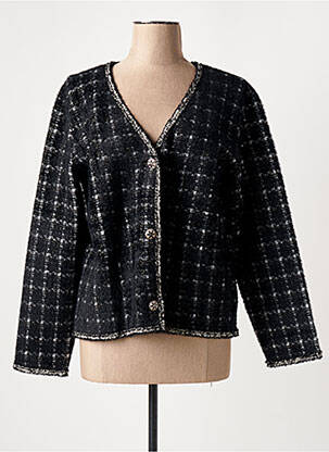 Gilet manches longues noir PASSIONI pour femme