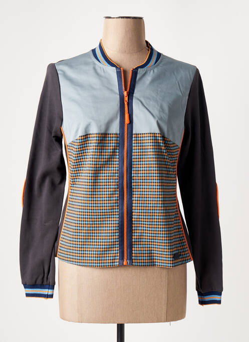 Veste casual col rond gris POUPEE CHIC femme
