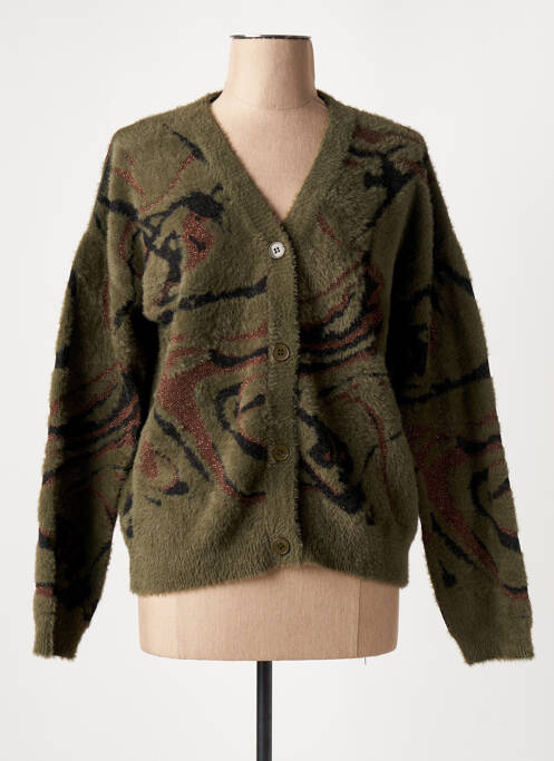 Gilet manches longues vert EVA KAYAN pour femme