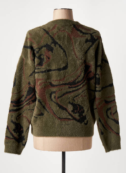 Gilet manches longues vert EVA KAYAN femme