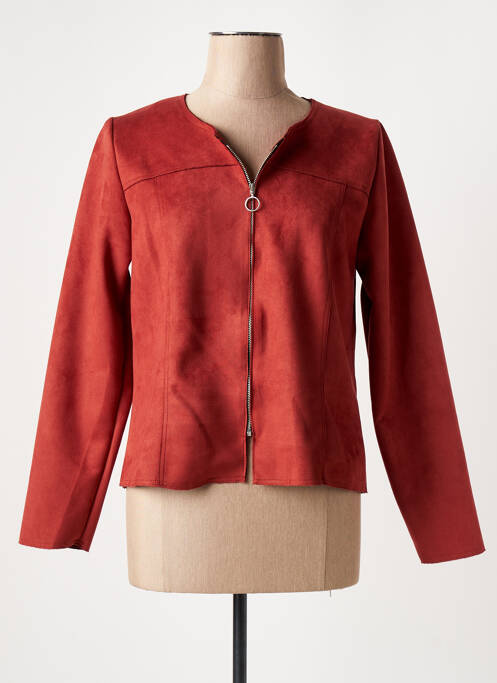Veste casual orange TELMAIL pour femme