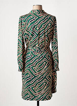 Robe courte manches longues manches longues vert K-DESIGN femme