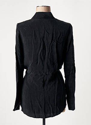Chemisier coupe cintrée manches longues noir TUZZI femme