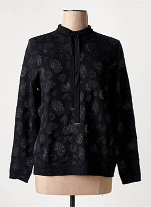 Pull stretch manches longues noir PASSIONI femme