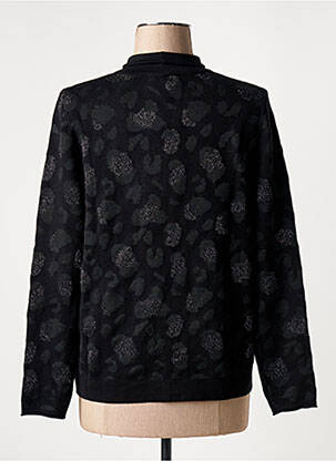 Pull stretch manches longues noir PASSIONI femme